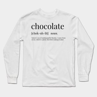 Chocolate Definition Long Sleeve T-Shirt